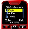 EVOLVEO EasyPhone, mobilní telefon pro seniory s nabíjecím stojánkem, červená
