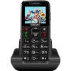 EVOLVEO EasyPhone, mobilní telefon pro seniory s nabíjecím stojánkem, černý