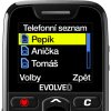 EVOLVEO EasyPhone, mobilní telefon pro seniory s nabíjecím stojánkem, černý