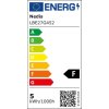 NEDIS LED žárovka E27/ G45/ 4,9 W/ 220 V/ 470 lm/ 2700 K/ teplá bílá/ matná