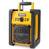 NEDIS digitální rádio/ stolní provedení/ výkon 15W/ FM/ Bluetooth/ IPX5/ napájení z baterie/síťové napájení/ černo-žluté