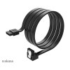 AKASA kabel SATA3, pravoúhlý, 100 cm