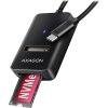 AXAGON ADM2-CM USB-C 10Gbps - M.2 NVMe & SATA SSD adaptér, kabel USB-C 10cm