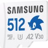Samsung micro SDXC karta 512GB PRO Plus 'Sonic the Hedgedog™' + SD adaptér