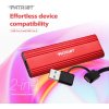 PATRIOT TRANSPORTER Lite 4TB Portable SSD / USB 3.2 Gen2 / USB-C / externí / hliníkové tělo / červený