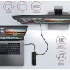AXAGON HMC-6GL, USB 3.2 Gen 1 hub, porty 3x USB-A, HDMI 4k/30Hz, RJ-45 GLAN, PD 100W, kabel USB-C 20cm
