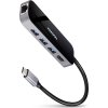 AXAGON HMC-6GL, USB 3.2 Gen 1 hub, porty 3x USB-A, HDMI 4k/30Hz, RJ-45 GLAN, PD 100W, kabel USB-C 20cm