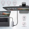 AXAGON HMC-6M2, USB 3.2 Gen 1 hub, porty 2x USB-A, HDMI, RJ-45 GLAN, SATA M.2 slot, PD 100W, kabel USB-C 18cm