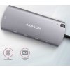 AXAGON HMC-6M2, USB 3.2 Gen 1 hub, porty 2x USB-A, HDMI, RJ-45 GLAN, SATA M.2 slot, PD 100W, kabel USB-C 18cm