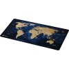 Maxi podložka pod myš Natec WORLD, 80x40cm, modrá