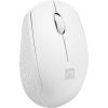 Myš Natec STORK/Kancelářská/Optická/1 600 DPI/Bezdrátová USB/Bílá
