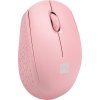 Myš Natec STORK/Kancelářská/Optická/1 600 DPI/Bezdrátová USB/Růžová