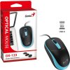 GENIUS DX-123 Ocean Blue/ drátová/ 1200 dpi/ USB/ černomodrá