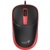 GENIUS DX-123 Sunshine Red/ drátová/ 1200 dpi/ USB/ černočervená