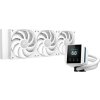 DEEPCOOL MYSTIQUE 360 / 3x120mm fan / dig. displej / Intel i AMD / bílý