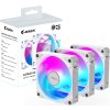 GIGABYTE ventilátor AORUS EZ CHAIN FAN ICE 3-PACK, 3x120mm, bílá