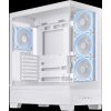 ASUS A31 PLUS TG ARGB, Mid Tower, Průhledná bočnice, 4x120mm ARGB Fan, ARGB Hub, bílá