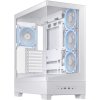 ASUS A31 PLUS TG ARGB, Mid Tower, Průhledná bočnice, 4x120mm ARGB Fan, ARGB Hub, bílá