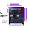 NZXT H7 Flow RGB edition / ATX / 3x 140 mm fan / USB-C / 2x USB / prosklená bočnice / mesh panel / RGB / bílá