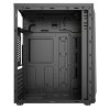 1stCOOL MONSTER, middle tower, AU, USB 3.0, bez zdroje, sRGB fan, průhledná bočnice, černá