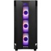 CHIEFTEC Miditower Gaming HUNTER, Black, 4x RGB Rainbow Fan, 2 x USB 3.0, side glass