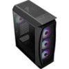 AEROCOOL Aero One Frost ML G, Mid tower, 2x USB 3.0, 2x audio, 4x 120mm RGB Fan, bez zdroje