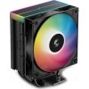DEEPCOOL chladič AG400 ARGB V2 / 120mm fan ARGB / 4x heatpipes / PWM / pro Intel i AMD / černý