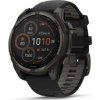Garmin - fenix 8 Solar Sapphire - 47 mm - Carbon Gray DLC Titanium with Black | Pebble Gray Silicone Band, EU