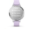Garmin Lily 2 Active Silver Purple Jasmine silicon band, EU