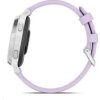 Garmin Lily 2 Active Silver Purple Jasmine silicon band, EU