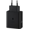 Samsung Dual USB-C 50W Cestovní nabíječka + USB-C Datový Kabel Black