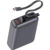Swissten Power bank 20000 mAh 45W s integrovaným kabelem USB-C / šedá
