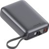 Swissten Power bank 20000 mAh 45W s integrovaným kabelem USB-C / šedá