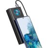 Baseus Amblight powerbanka s digitálním displejem QC 30000mAh Overseas Edition + kabel Type-C/Type-C 100W 1m, černá