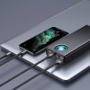 Baseus Amblight powerbanka s digitálním displejem QC 30000mAh Overseas Edition + kabel Type-C/Type-C 100W 1m, černá