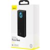 Baseus Amblight powerbanka s digitálním displejem QC 30000mAh Overseas Edition + kabel Type-C/Type-C 100W 1m, černá