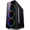 VeinX Mars MAR01A Mid Tower, bez zdroje, 3xUSB, průhledná bočnice, 4xARGB Fan 120mm, černá