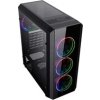 VeinX Mars MAR01A Mid Tower, bez zdroje, 3xUSB, průhledná bočnice, 4xARGB Fan 120mm, černá