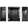 VeinX Mars MAR01A Mid Tower, bez zdroje, 3xUSB, průhledná bočnice, 4xARGB Fan 120mm, černá