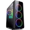 VeinX Mars MAR01A Mid Tower, bez zdroje, 3xUSB, průhledná bočnice, 4xARGB Fan 120mm, černá