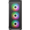 VeinX HERMES MESH Mid Tower, ATX, 1xUSB 3.0, 2xUSB 2.0, 4x ARGB Fan, ARGB Controller, černá