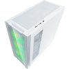EVOLVEO Ptero Q2G, ATX, 4x ARGB ventilátor, čelní+boční panel sklo, bílá