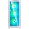EVOLVEO Ptero Q2G, ATX, 4x ARGB ventilátor, čelní+boční panel sklo, bílá