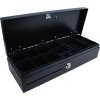 Virtuos pokladní zásuvka FT-460C Flip top, s víkem, 9-24V, černá - s kabelem