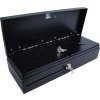Virtuos pokladní zásuvka FT-460C Flip top, s víkem, 9-24V, černá - s kabelem