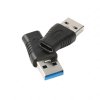 PremiumCord USB redukce USB 3.0 A - USB-C  (M/F), černá