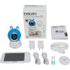 EVOLVEO Baby Monitor N5, Set videochůvičky s 360° dohledem, obousměrnou komunikací a ukolébavkami, modrá