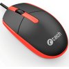C-TECH Myš WM-10, černo/červená, USB