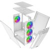 EVOLVEO Xenon, skříň ATX, 4x ARGB ventilátor 120mm, přední panel airflow mesh, bílá