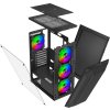 EVOLVEO Xenon, skříň ATX, 4x ARGB ventilátor 120mm, přední panel airflow mesh, černá